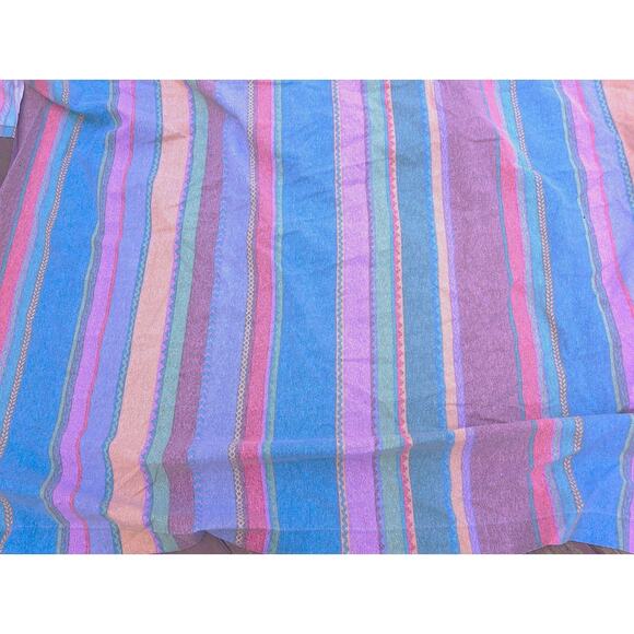 Vintage Wamsutta Queen Percale Southwestern Style Flat And Fitted Sheets AS IS - Picture 1 of 5